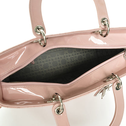 Christian Dior Patent Cannage Large Lady Dior Light Pink 5 of 6