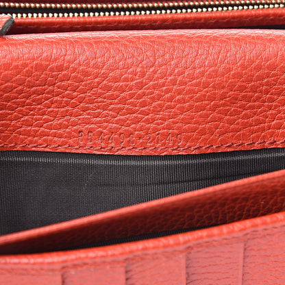 Gucci Pebbled Calfskin Continental Wallet Red 7 of 16