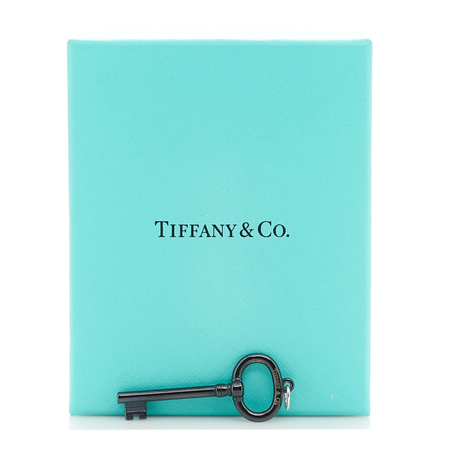 Tiffany Black Titanium Oval Key Pendant 3 of 4