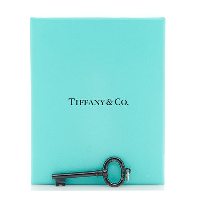 Tiffany Black Titanium Oval Key Pendant 3 of 4