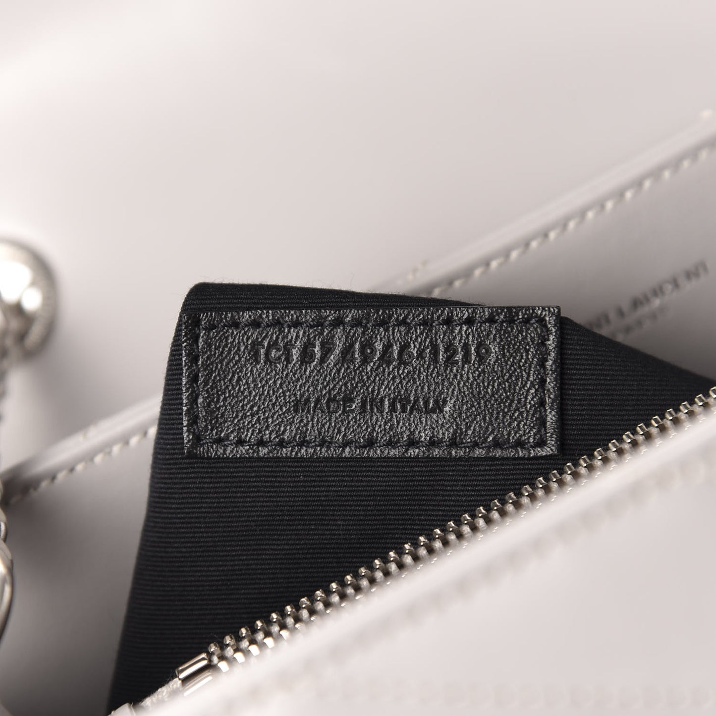 Calfskin Y Quilted Monogram Medium Loulou Chain Satchel Granite