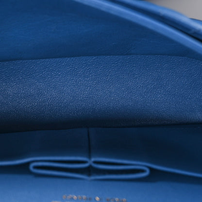 Chanel Lambskin Quilted Medium Double Flap Blue 5 of 11