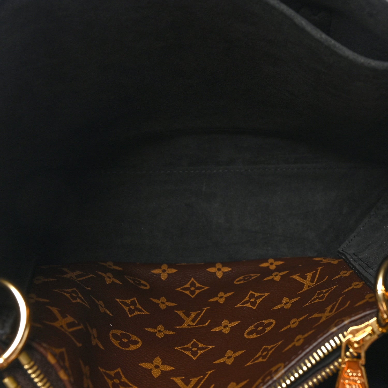 Louis Vuitton Monogram Flower Tote Black 5 of 10