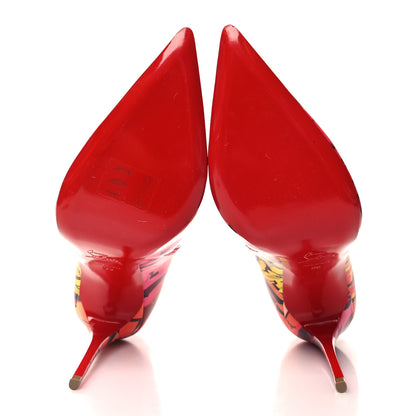 Christian Louboutin Patent Metrograf So Kate Booty 100 Ankle Boots 39 Multicolor 5 of 7