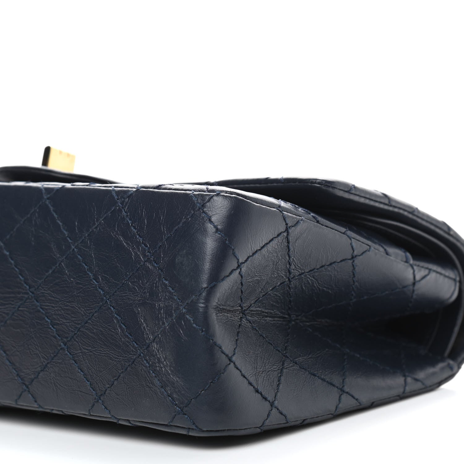 Chanel Aged Calfskin Quilted 2.55 Reissue 225 Flap Navy 8 of 8