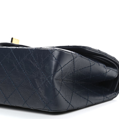Chanel Aged Calfskin Quilted 2.55 Reissue 225 Flap Navy 8 of 8