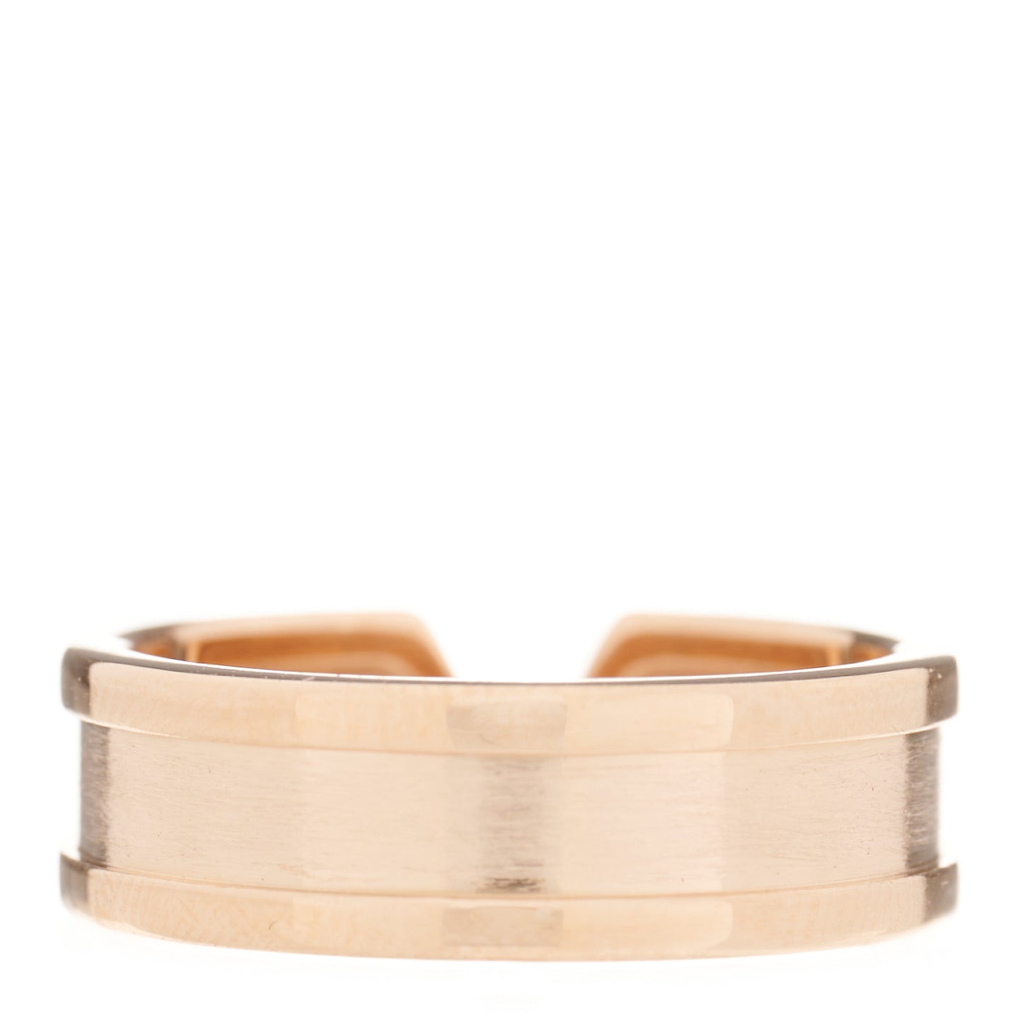 18K Pink Gold 6.5mm C De Cartier Ring 55 7.25