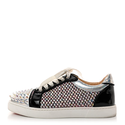 Christian Louboutin Patent Womens Vieira Spiked Flat Comete Sneakers 38.5 Multicolor 1 of 8