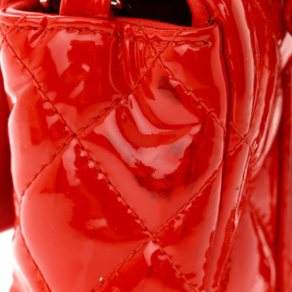Chanel Patent Calfskin Quilted Mini Rectangular Flap Red 13 of 15