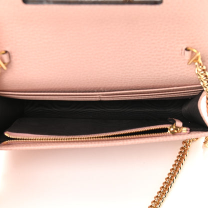 Gucci Dollar Calfskin Mini GG Marmont Chain Wallet Perfect Pink 5 of 9