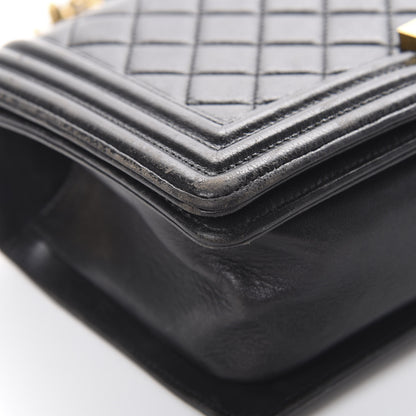 Chanel Calfskin Quilted Medium Boy Flap Black 8 of 20