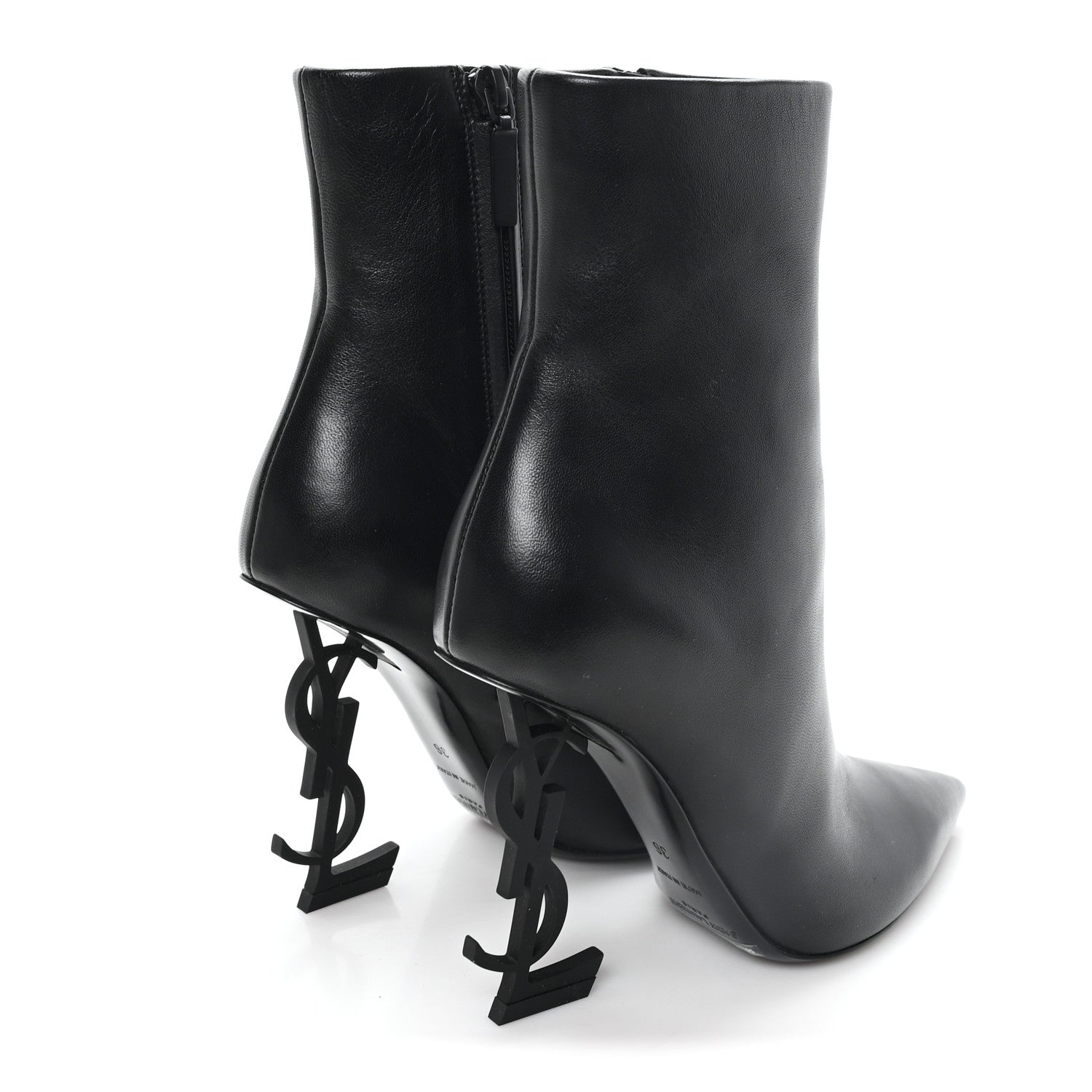 Saint Laurent Nappa Vendome Opyum Ankle Boots 36 Black 5 of 10