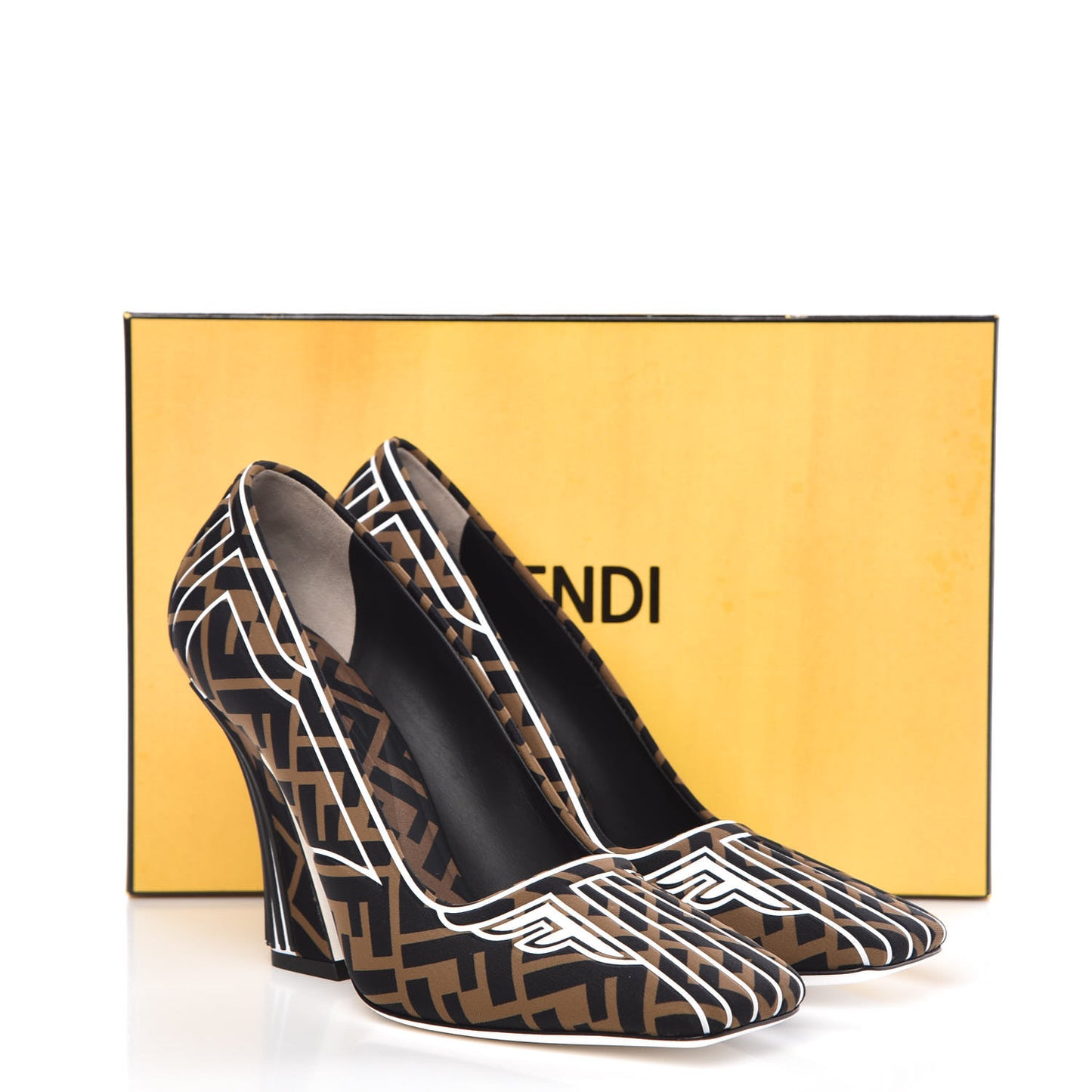 Lycra Film FFreedom Decollete Pumps 39.5 Tobacco Bianco