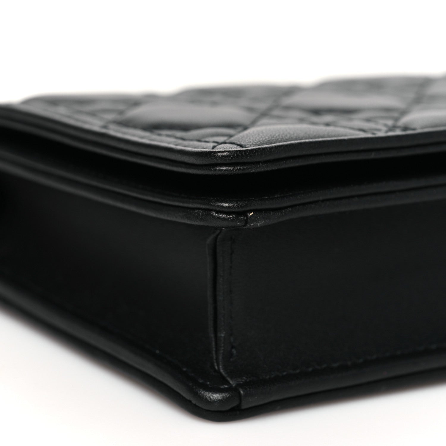 Christian Dior Lambskin Cannage Lady Dior Pouch Black 10 of 13