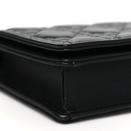 Christian Dior Lambskin Cannage Lady Dior Pouch Black 10 of 13