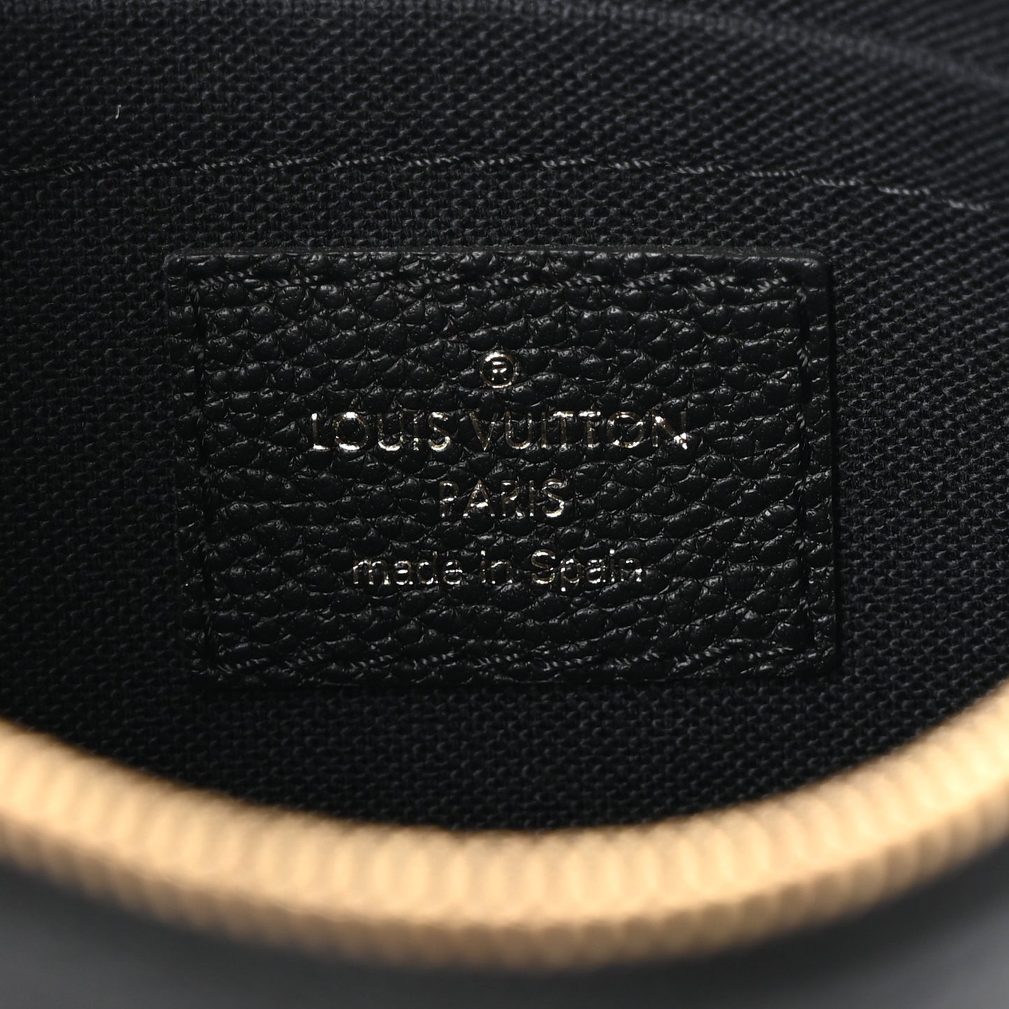 LOUIS VUITTON Monogram Pallas Clutch Black