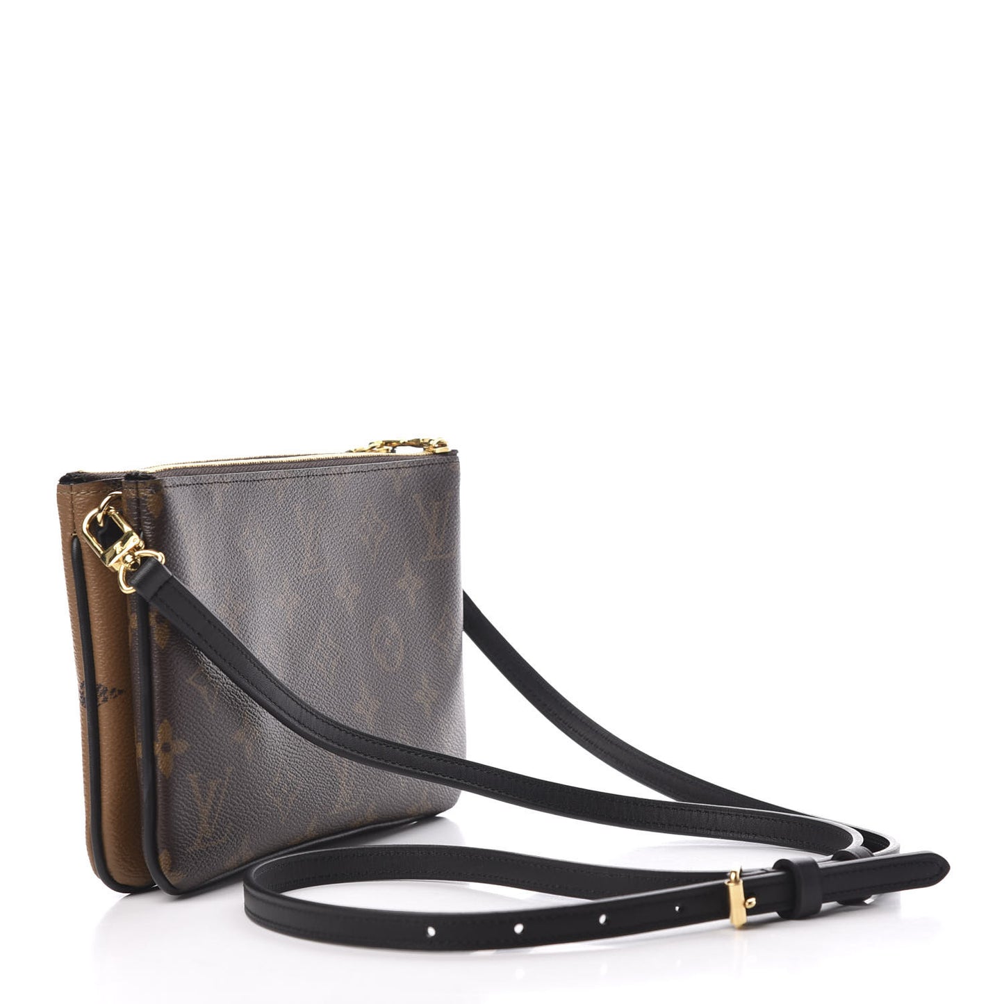 Reverse Monogram Giant Double Zip Pochette