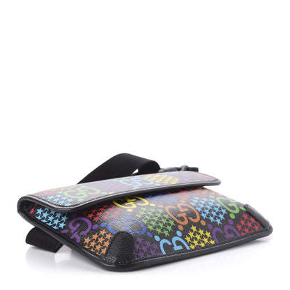Gucci GG Supreme Monogram Psychedelic Slim Belt Bag Black 4 of 12