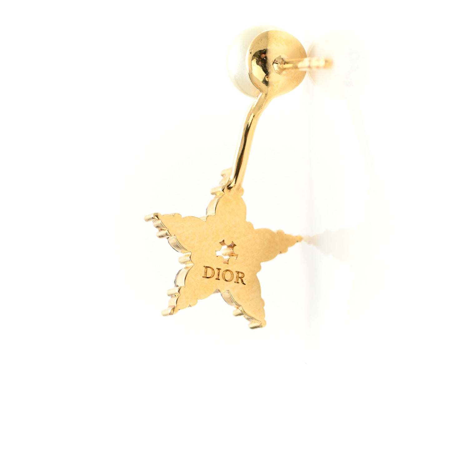 Pearl Crystal My ABCDior Tribales Etoile Earring Gold
