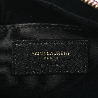 Saint Laurent Calfskin Matelasse Monogram Lou Camera Bag Dark Legion Red 6 of 9