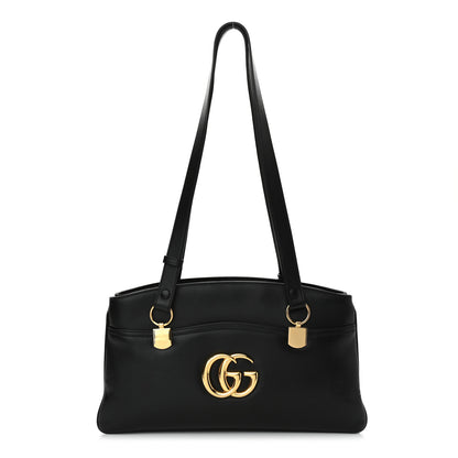Gucci Vitello Palmellato Lux Large Arli Top Handle Bag Black 1 of 10