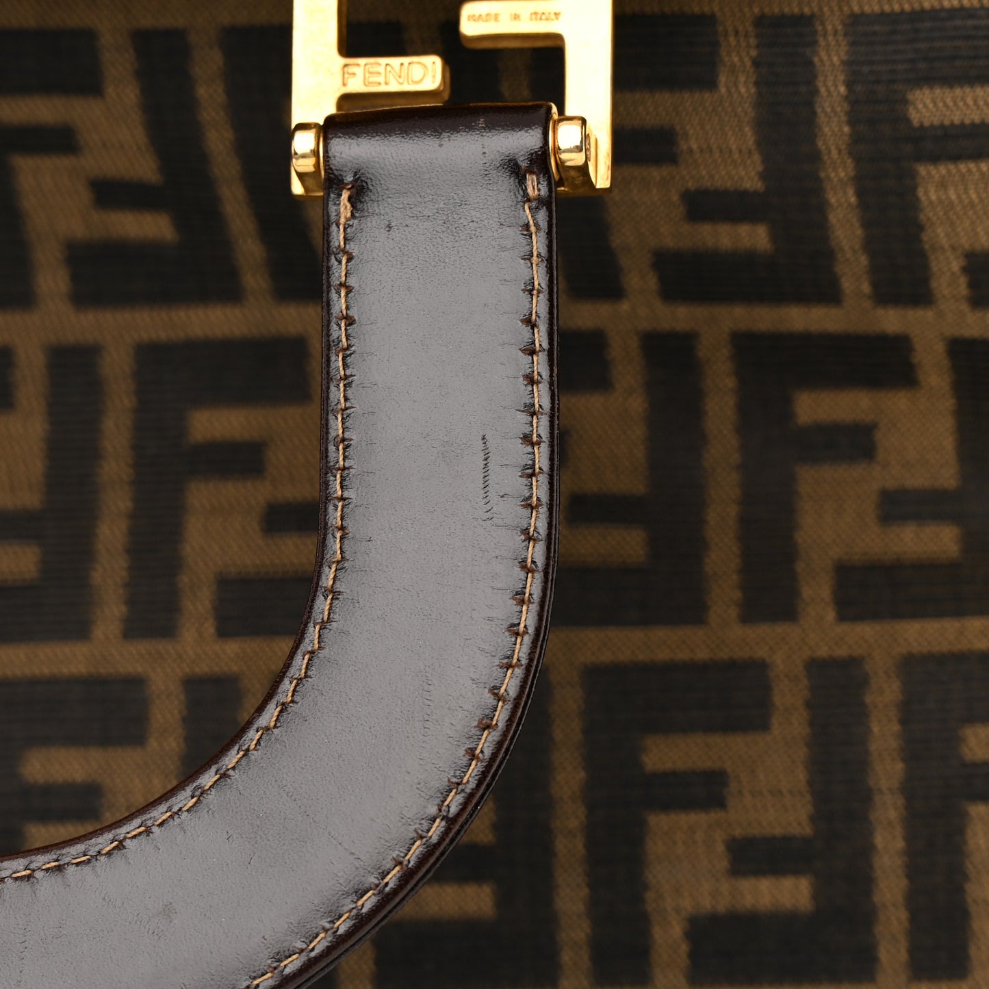 Zucca Top Handle Tote Tobacco