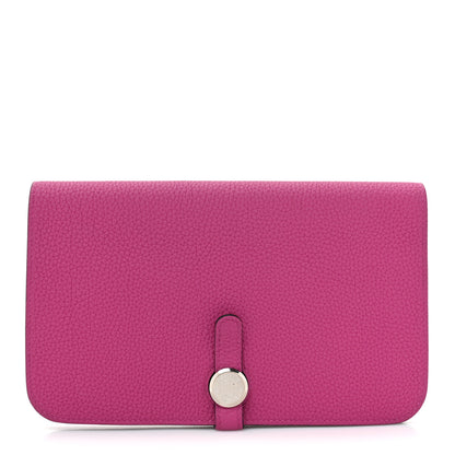 Hermes Togo Dogon Duo Wallet Rose Poupre 1 of 13