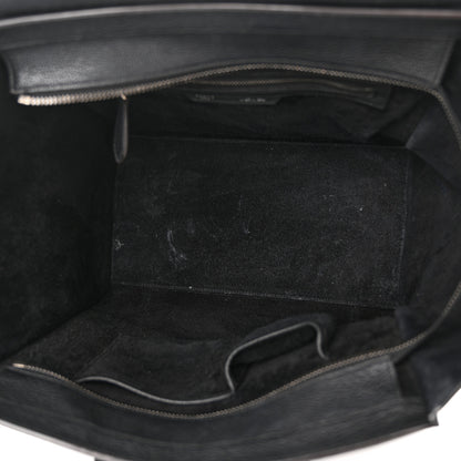 Celine Drummed Calfskin Mini Luggage Black 5 of 19