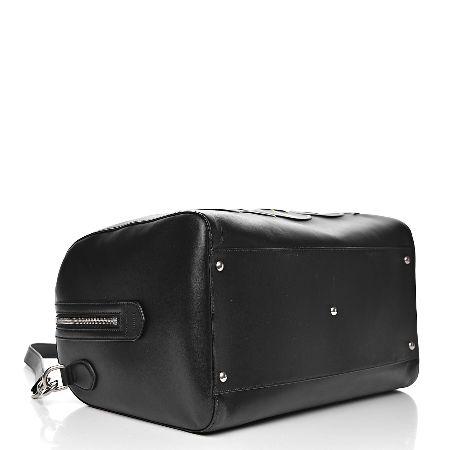 Calfskin GucciGhost Real Duffle Black Yellow