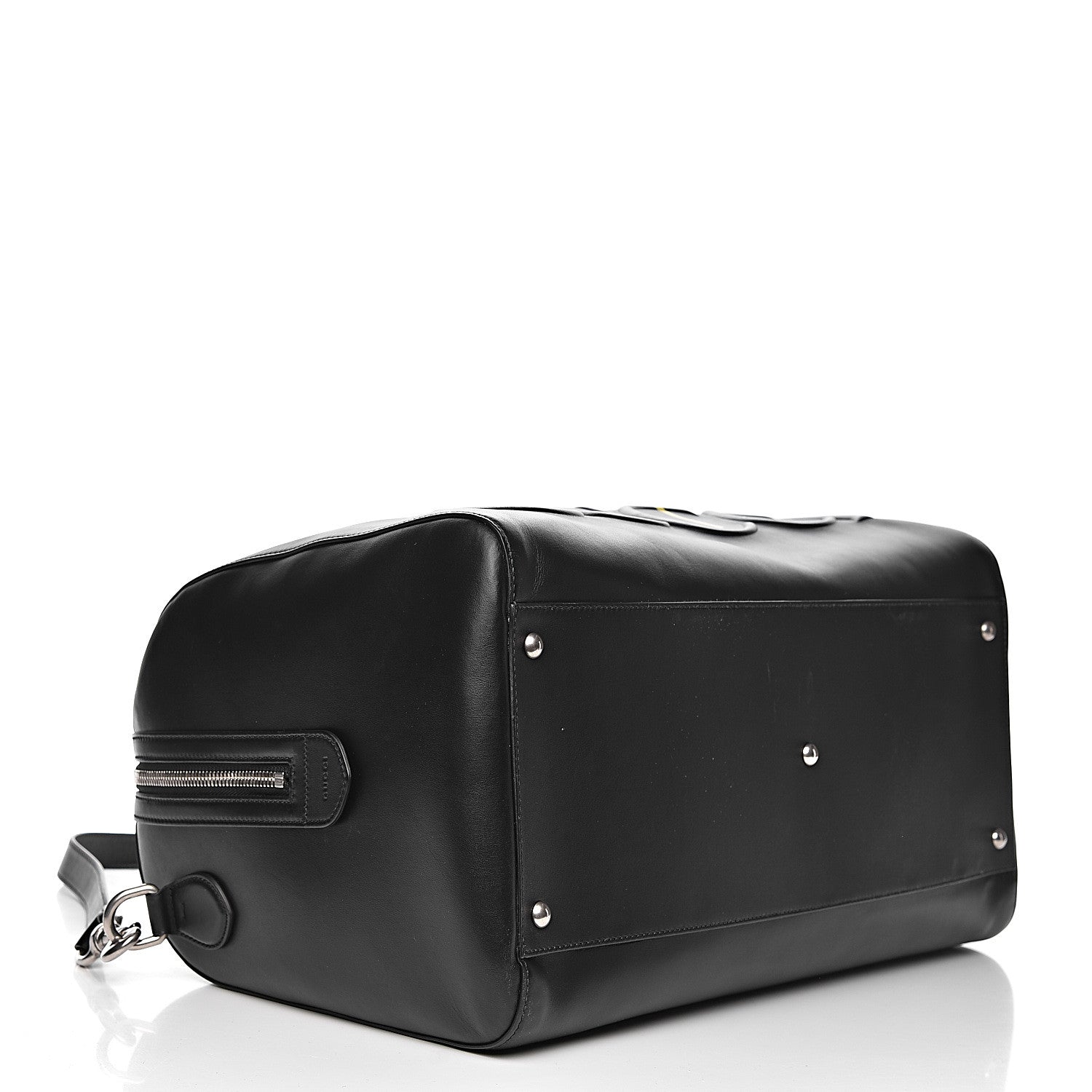 Gucci Calfskin GucciGhost Real Duffle Black Yellow 4 of 18