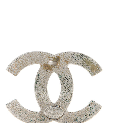 Chanel Baguette Crystal CC Earrings Silver 5 of 7
