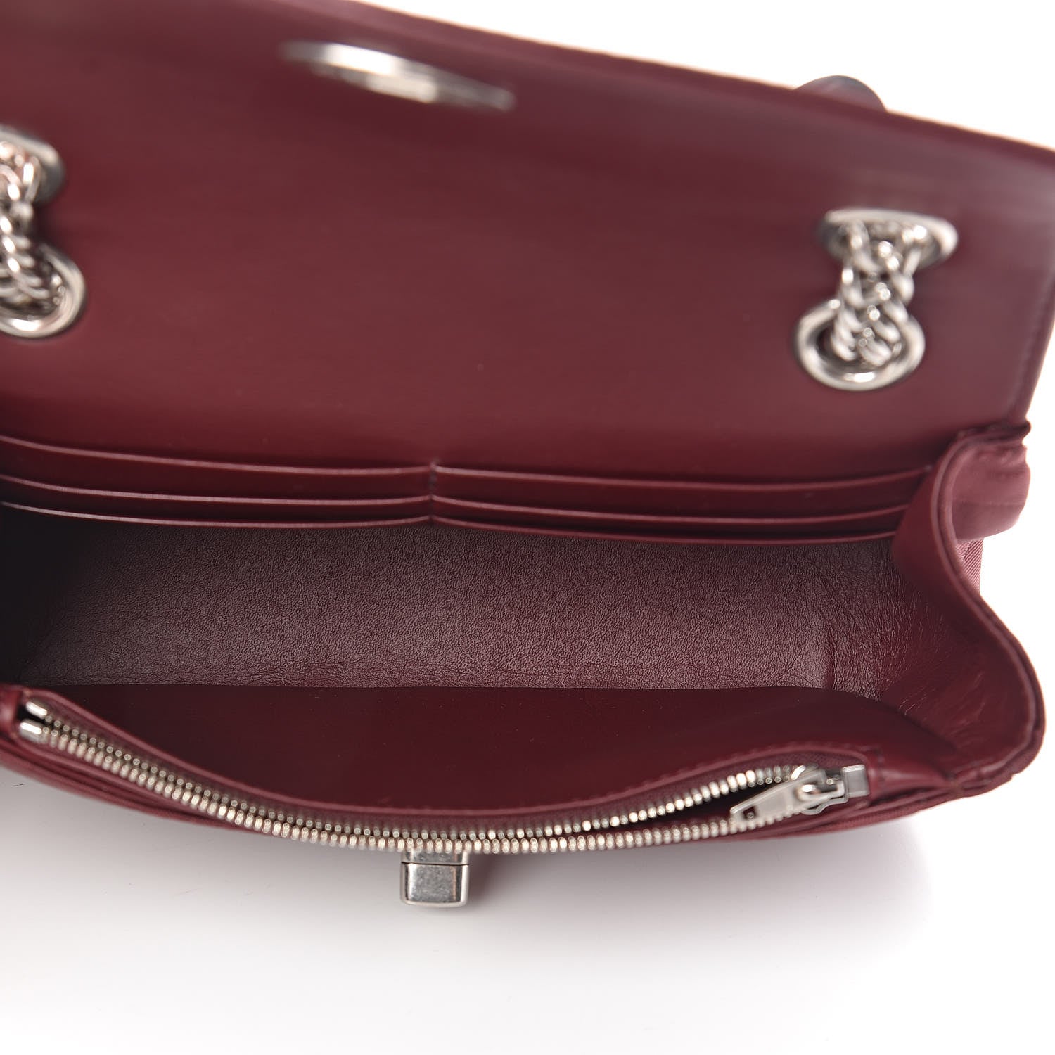 Balenciaga Nylon Jacquard Diagonal Logo Small Scarf Lock Chain Shoulder Bag Rouge Bordeaux Black Beige 5 of 10