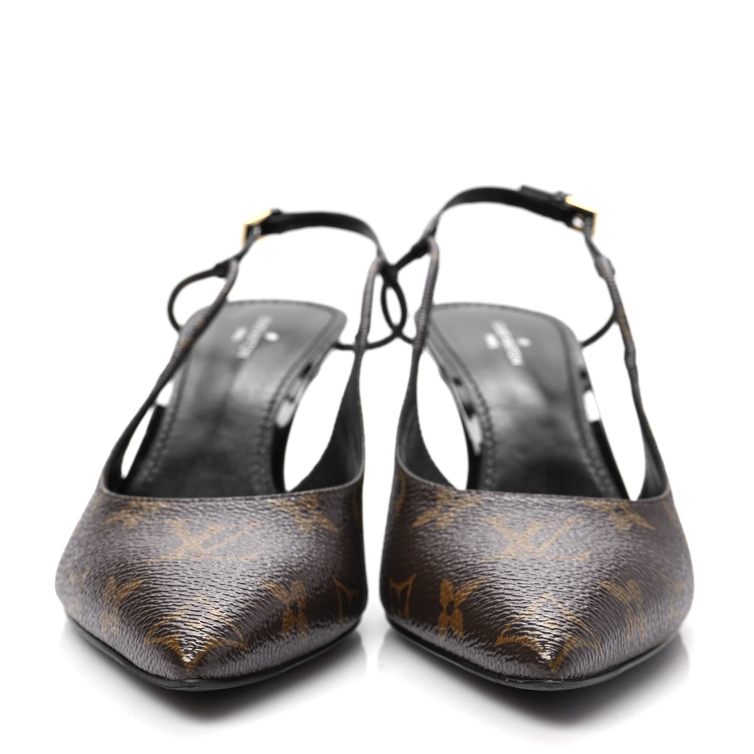 Louis Vuitton Monogram Cherie Slingback Pumps 37.5 2 of 9