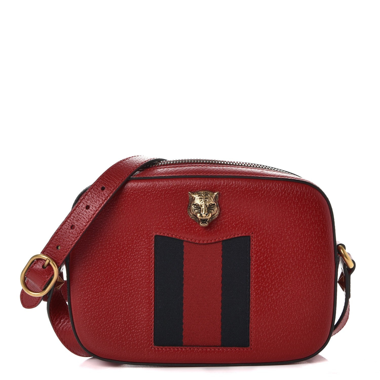 Gucci Calfskin Animalier Web Disco Red 1 of 10