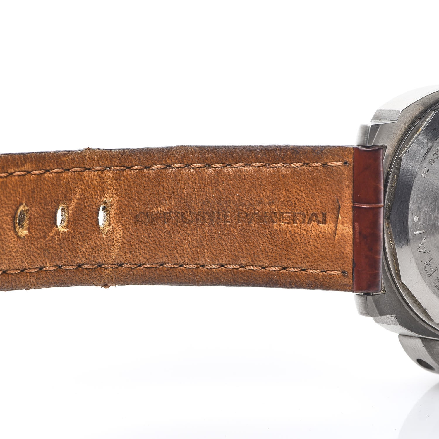 Panerai Titanium Alligator 44mm Luminor Marina Left-Handed Automatic Watch Grey PAM00056 5 of 13
