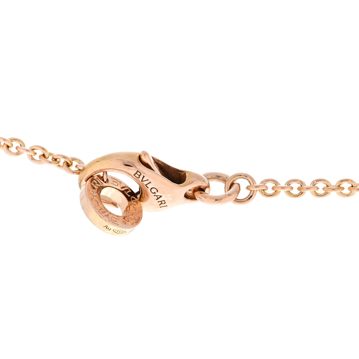 18K Rose Gold Black Ceramic Diamond B.Zero1 Pendant Necklace