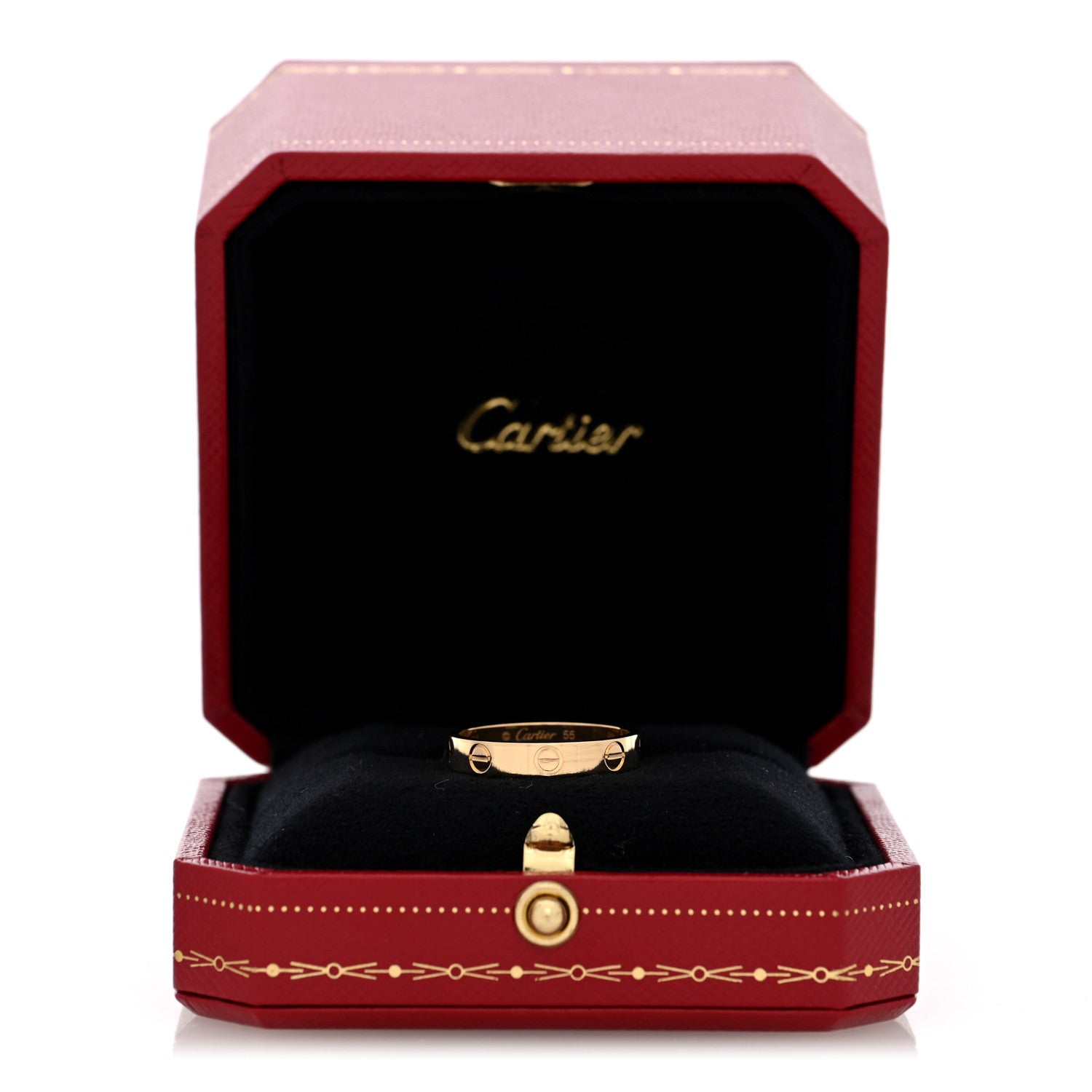 Cartier 18K Yellow Gold 3.5mm LOVE Wedding Band Ring 55/7.25 5 of 5