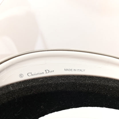 Christian Dior Mirrored DiorClub1 Sun Visor White Black 7 of 8