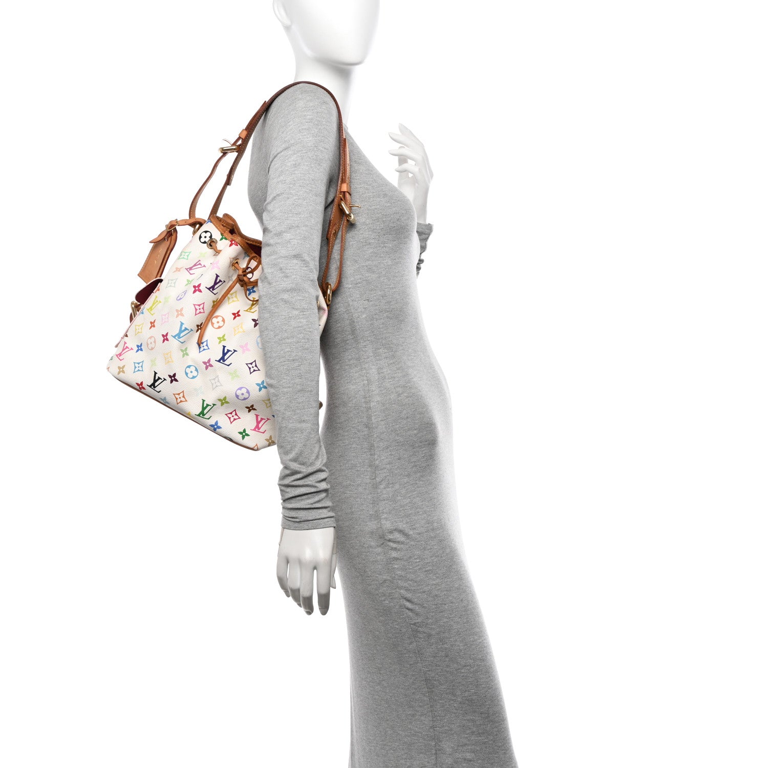 Louis Vuitton Monogram Multicolor Petit Noe White 2 of 11