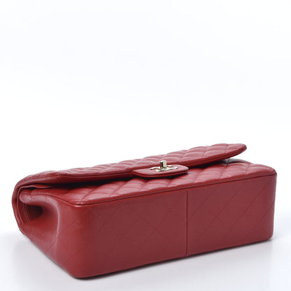 Chanel Caviar Quilted Jumbo Double Flap Red 3 of 9
