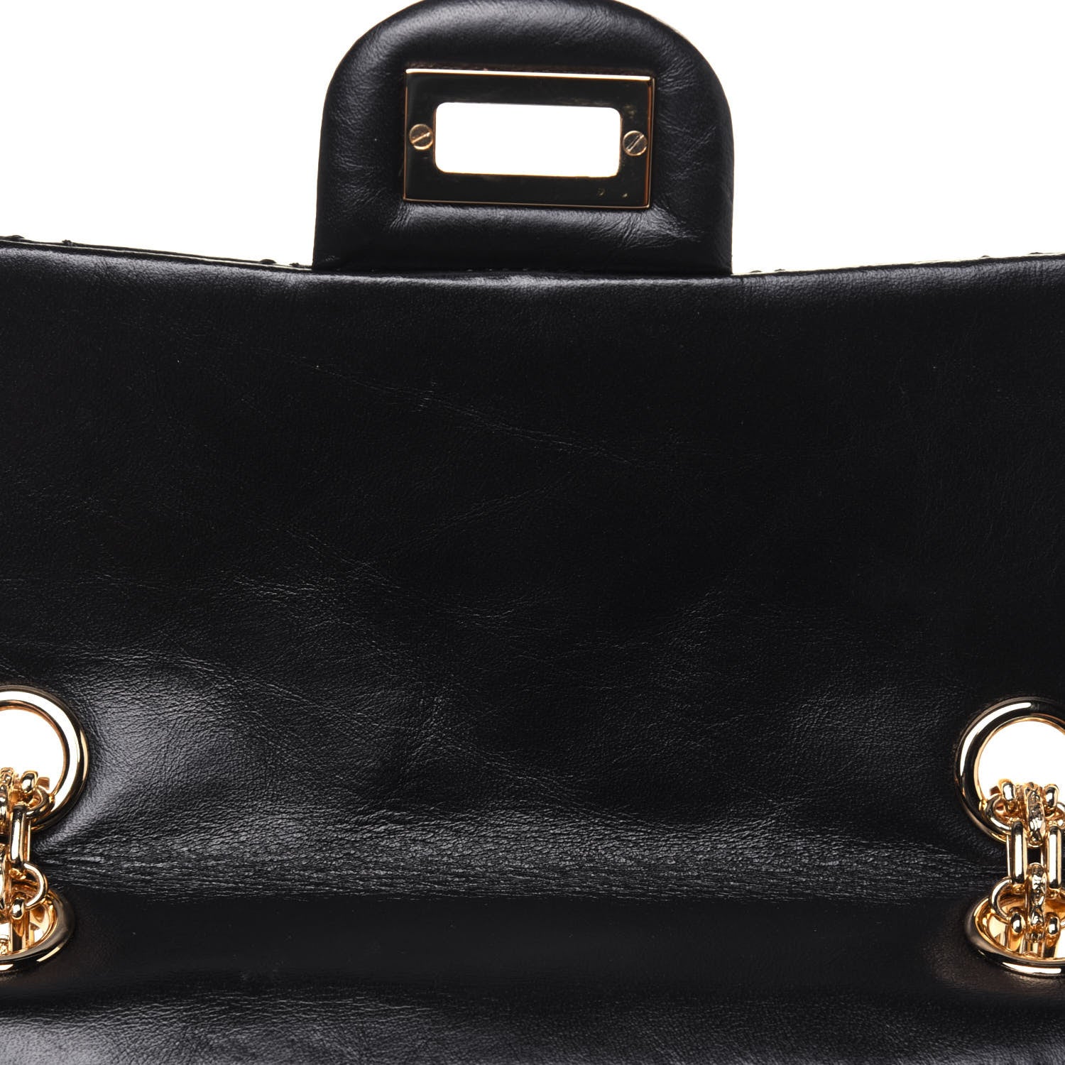 Chanel Aged Calfskin Quilted 2.55 Reissue Mini Flap Black 9 of 15