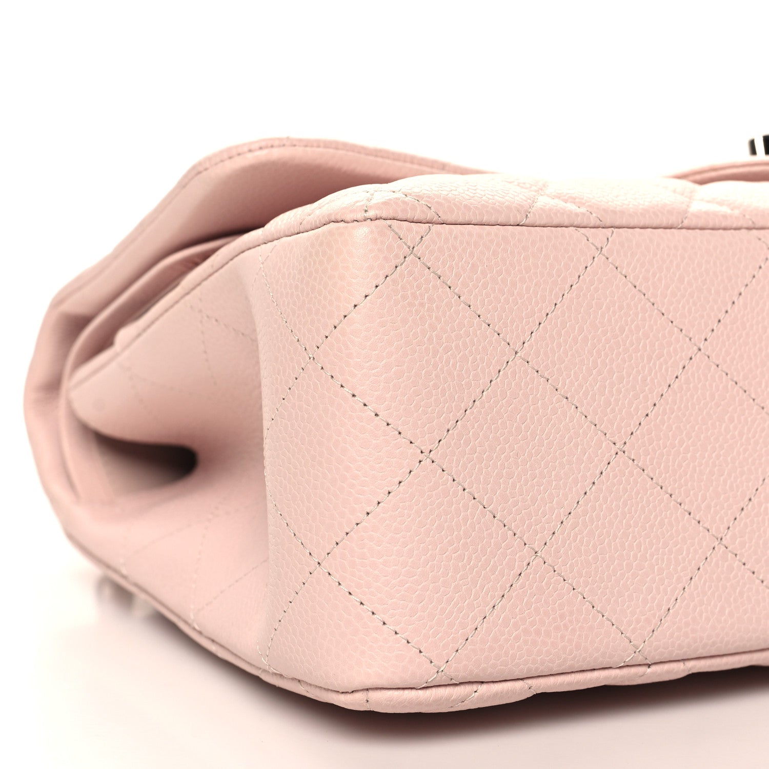 Chanel Caviar Quilted Jumbo Double Flap Light Pink 9 of 10