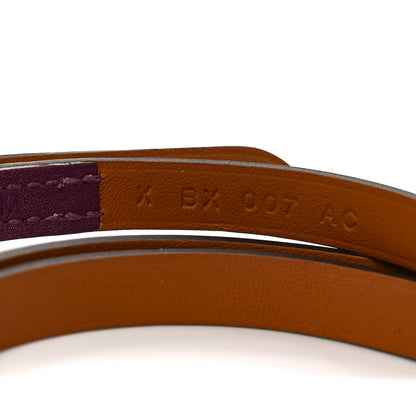 Hermes Swift Hapi 3 MM Triple Tour Wrap Bracelet M Anemone 5 of 6