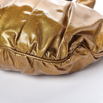 Gucci Metallic Patent Small Hysteria Gold 11 of 11