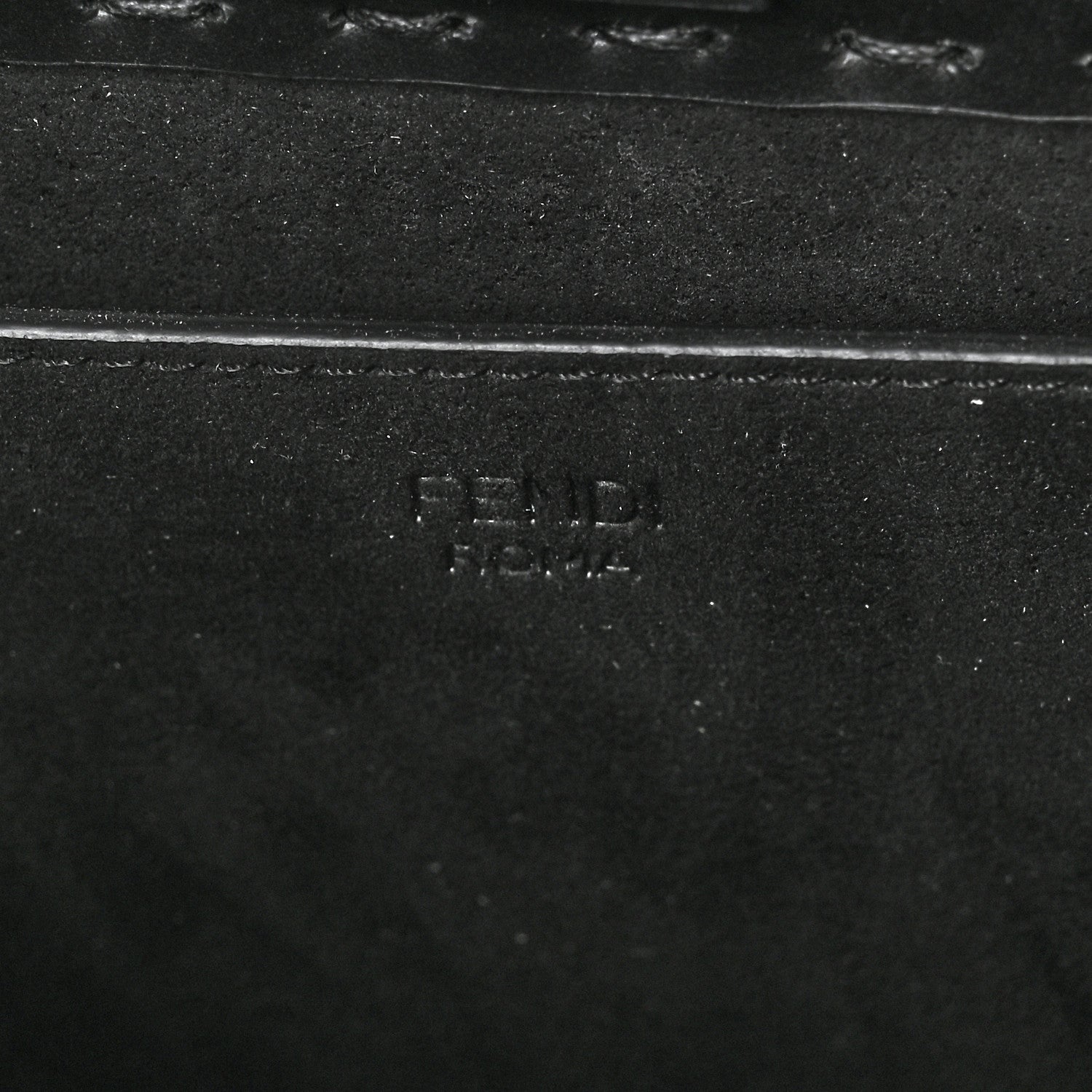 Fendi Vitello King Plexiglass Logo Embossed Small Fendi Sunshine Shopper Tote Black 5 of 8