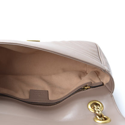 Gucci Calfskin Matelasse Small GG Marmont Shoulder Bag Porcelain Rose 4 of 9