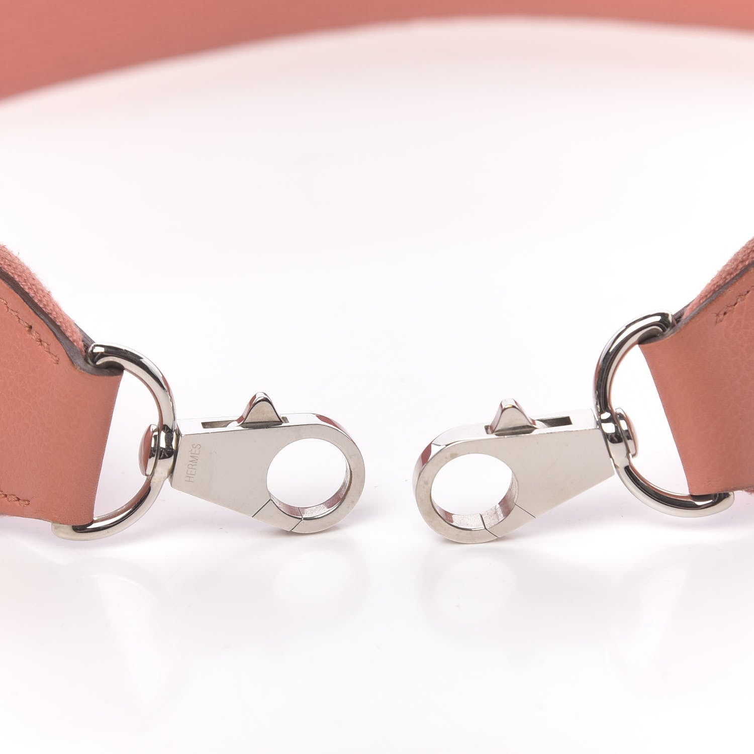 Hermes Toile Taurillon Clemence Shoulder Strap Rose Thè 3 of 4