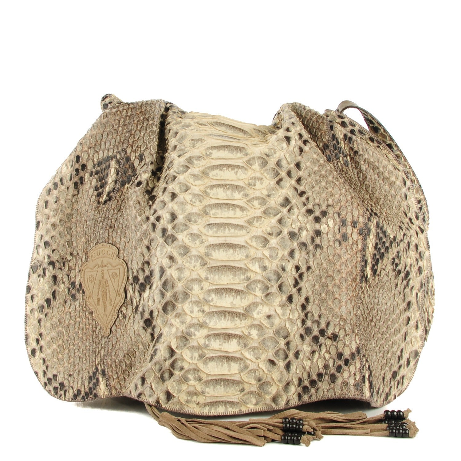 Gucci Python Messenger Bag Ivory 1 of 7