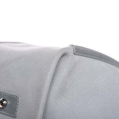 Chanel Iridescent Caviar Camellia Flower Shopping Tote Grey 11 of 16