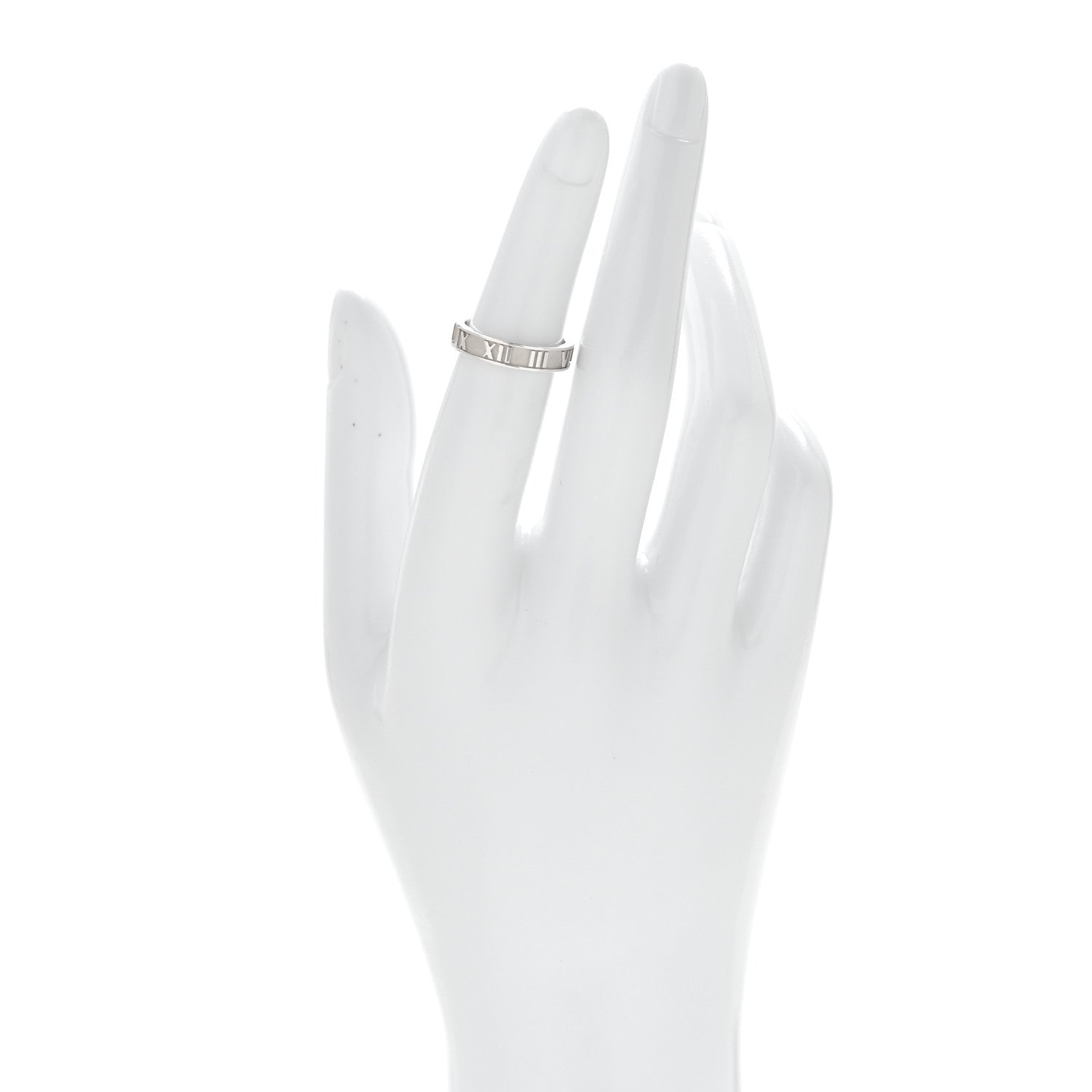 Tiffany Sterling Silver Narrow Atlas Ring 49 4.75 2 of 6